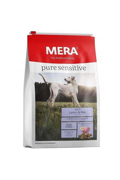 Mera Pure Sensitive Lamb Rice Kuzu Etli Hassas Köpek Maması 12.5 + 1,5 Kg Hed...