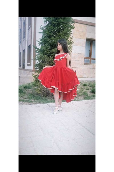 Dilek Girl's tailed trend dress