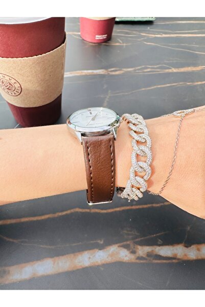 GOLDON Vintage Style Leather Strap Wristwatch