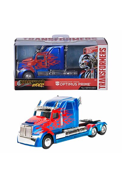 Jada 1:32 Hollywood Rides Transformers Western Star 5700 XE Optimus Prime Model Araba