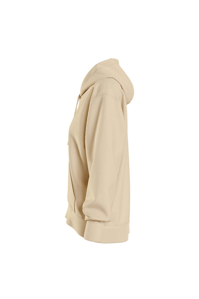 Calvin Klein Jeans Hood Collar Plain Beige Women's Sweatshirt J20J222539Aat