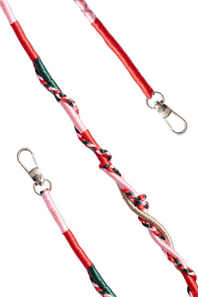 Hippi Begonia Colorful 110 cm Hand Knitted Phone and Bag Strap