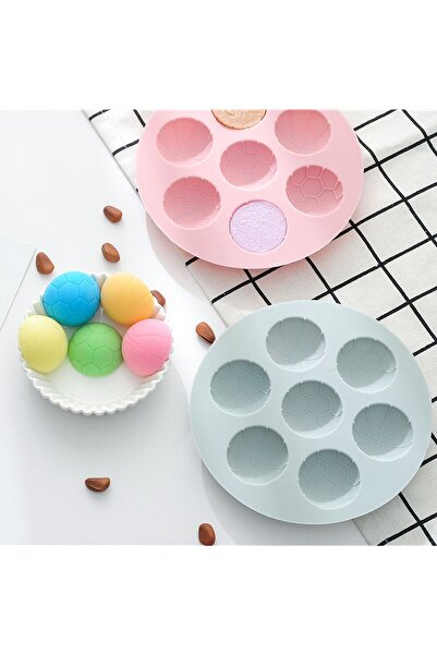 Siliko World قالب شوكولاتة نصف كرة قدم وكرة السلة على شكل قالب سيليكون