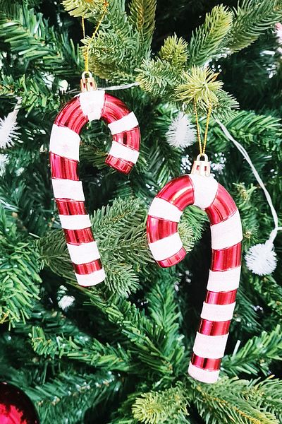 PEKSHOP Candy Cane Large Size, Christmas Tree Ornament 15cm - 2 pieces