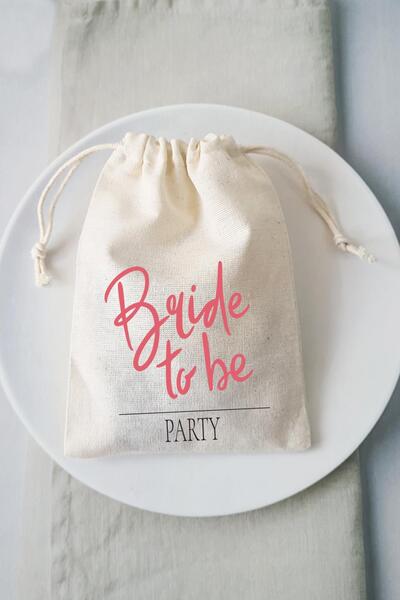 PEKSHOP Bride To Be Party Hediye Kesesi - 10 Adet