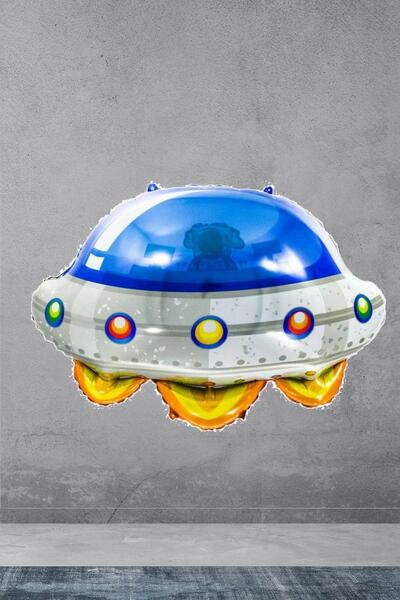 PEKSHOP بالون عيد ميلاد بمفهوم الفضاء على شكل طبق طائر UFO