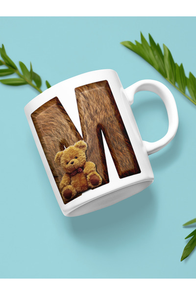 IŞILAY REKLAM كوب على شكل حرف M مع دب