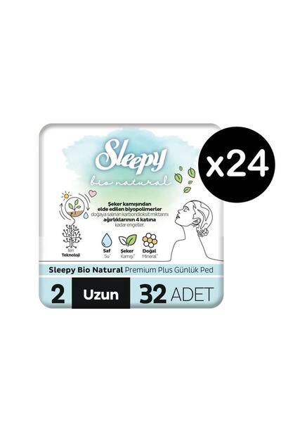Sleepy بيو ناتشورال بريميوم بلس فوط يومية طويلة 768 قطعة (24 × 32 قطعة)
