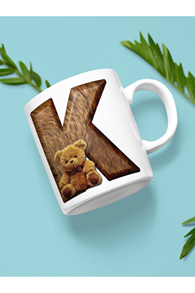 IŞILAY REKLAM كوب على شكل حرف K مع دب