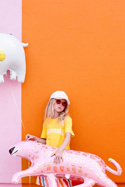 PEKSHOP Pink Panther Gold Detailed Large Foil Balloon Safari Wild Animal Birthday