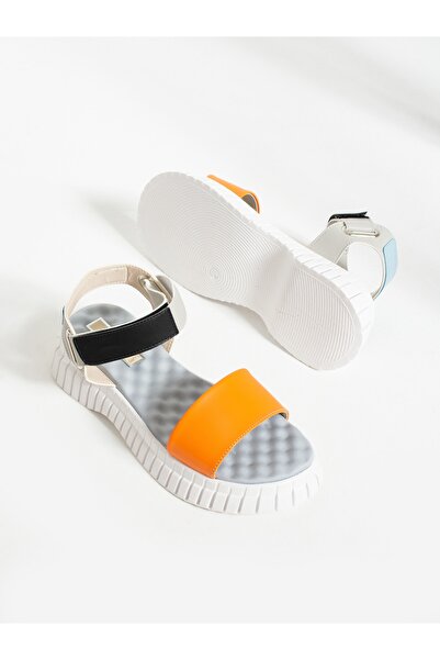 Alemdar Shoes DEJA Orange Massage Sole Women's Sandals