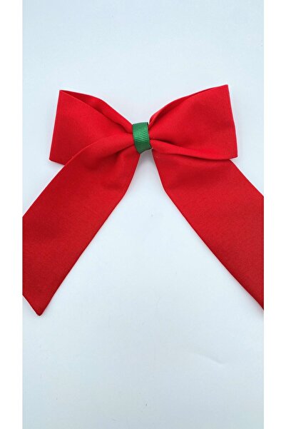 White Alamode Red Bow Buckle with Green Ribbon