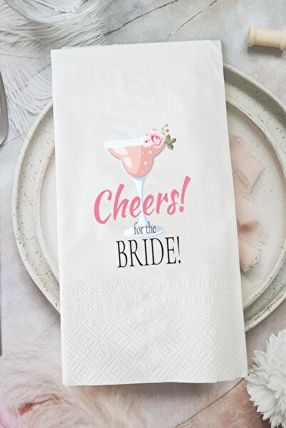 PEKSHOP Cheers For The Bride Talking Napkin Presentation Napkin