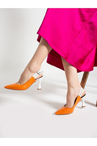 Alemdar Shoes VİCTOR Жіночі туфлі на підборах оранжевого кольору