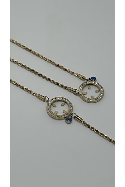 By Semra PASLANMAZ ÇELİK  BURGU ZİRKON TAŞLI ÇEYREK TAKILABİLEN KOLYE BİLEKLİK SET TAKIM ÇEYREKLİ KOLYE