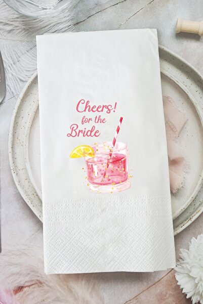 PEKSHOP Cheers For The Bride Talking Napkin Presentation Napkin
