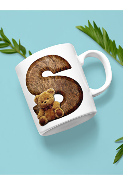 IŞILAY REKLAM كوب على شكل حرف S مع دب