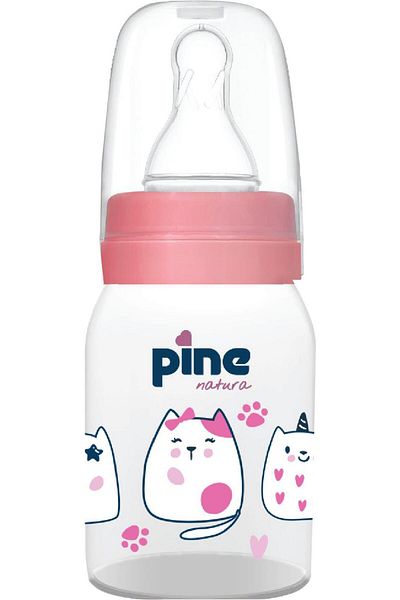 Pine Natura Narrow Mouth Glass Baby Bottle (150 ML) 1pc