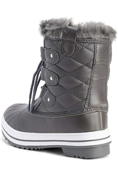 AnkaShop Fleece Women's Snow Boots Quilted Short Winter Snow Rain Waterproof Keeps Warm No:39 Faux Fur