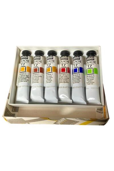 Pebeo T7 Guaj Boya Set 6 Renk 6x20ml