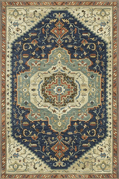 Rugs Modern Halı Covor decorativ vintage cu motiv tradițional, cu tematică bl...