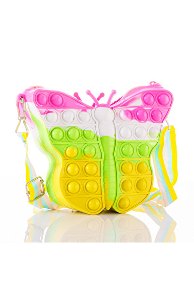 allwear Silikon Popit Omuz Çantası, Kelebek Figür