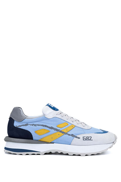Butteri Men's Leather & Textile White Sneakers & Sports Shoes