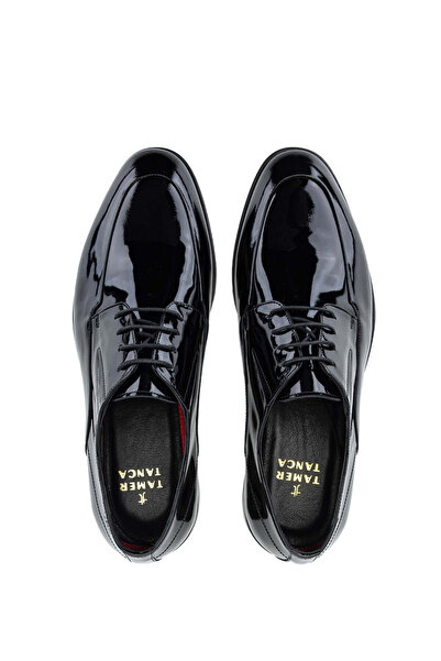 Tamer Tanca Erkek Hakiki Deri Siyah Klasik Ayakkabı