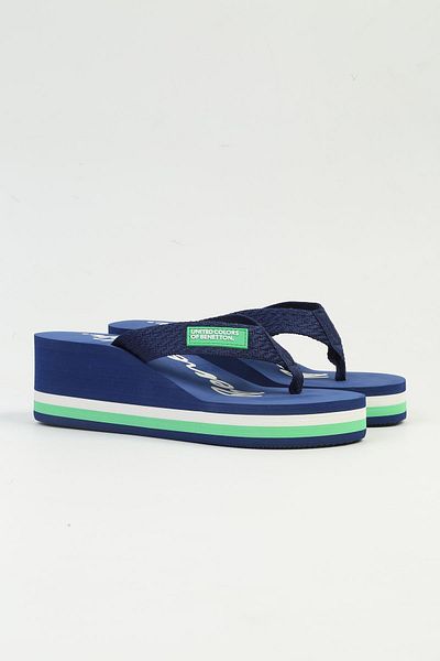 Benetton ®| İTHAL Women's Navy Blue Slippers BNI-10218