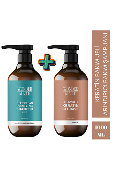 Keratin Bakım Jeli - Arındırıcı Bakım Şampuanı - 1000 ml