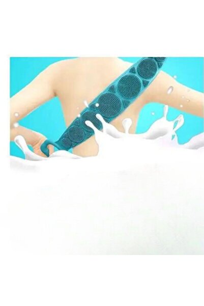 Palwin 70 cm Uzunlukta, Kaliteli Silikonlu, Çift Taraf Kullanımlı,Peeling Özellikli, Duş, Banyo,Sırt Lifi