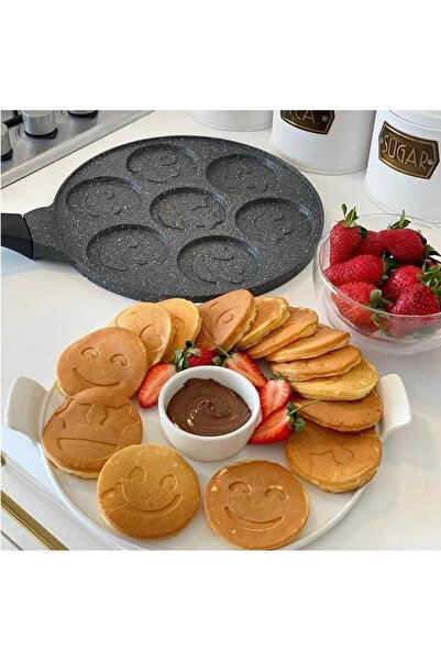 BabyLondy Granit Yüz Emojili Pankek Tava 28 Cm
