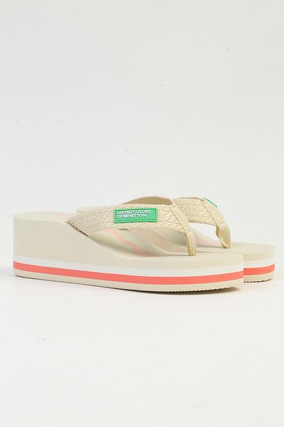 Benetton ®| IMPORTED Women's Beige Slippers BNI-10218