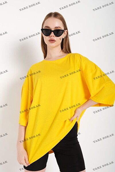 Tarzsokak Oversize galben pentru femei