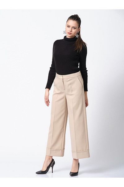 Veteks Line Double Leg Trousers - Stone - Veteks Line