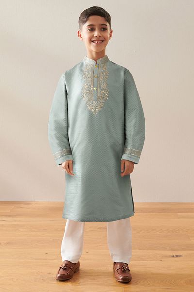 Next Baby Cotton Sage Kurta Pants Bottom Top Set