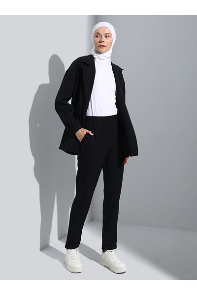 Benin Jacket Trousers Double Set - Black - Benin