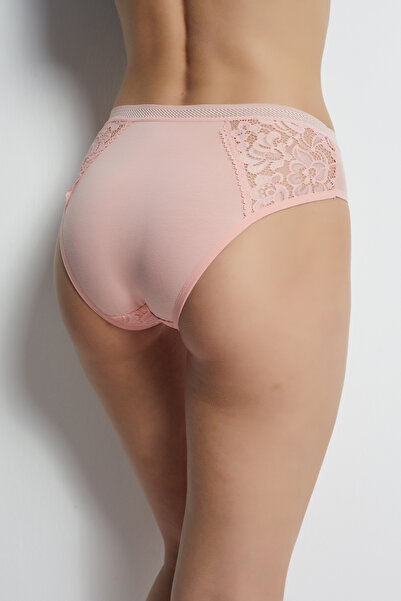 DONEX 0042 Lace Embroidered Bikini Model Tulle Fabric Women's Panties