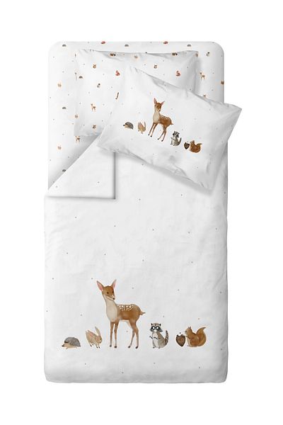 Casadora Baby Forest Amigos 100% Cotton Satin Baby Duvet Cover Set