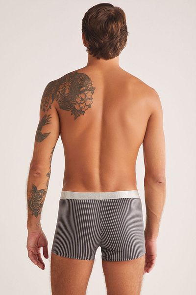 Kom Chelsea Stripe Patterned 100% Cotton Men's Boxers