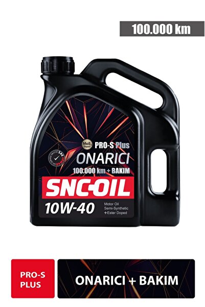 snc ICON GROUP - SNC-OIL 100.000 Km + Bakım Pro-S Plus Onarıcı 10W-40 Motor Yağı 4 Lt