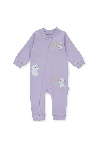 Bebetto INTERLOK ZIPPERED BOOTY-FREE JUMPSUIT (PAINTING) T 3378