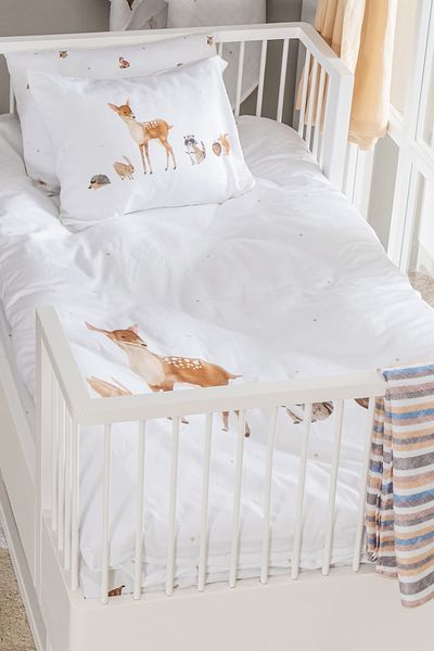 Casadora Baby Forest Amigos 100% Cotton Satin Baby Duvet Cover Set