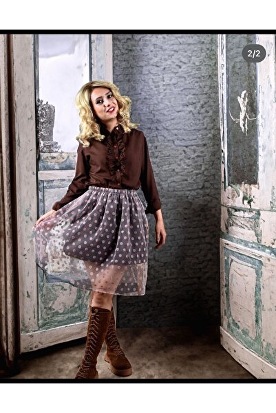 MİUM BAEM Bohem Etek Tülden Dikilme Özel Tasarım Etek