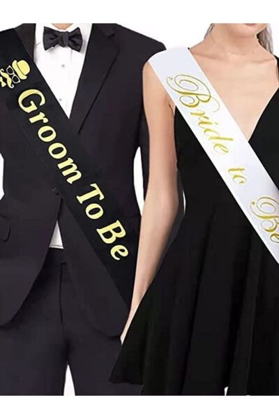 lafazan Bride To Be Kuşak, Gold Varak Baskılı bekarlığa Veda Kuşağı Gelin-Dam...