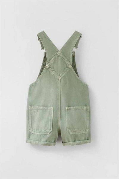 Hzmis Unisex Kids Shorts Shalopet Jumpsuit Gardener Green
