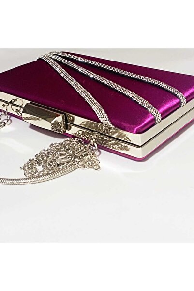 Şarra Gossi Geantă pentru rochie de seară violetă Geantă de seară cu pietre