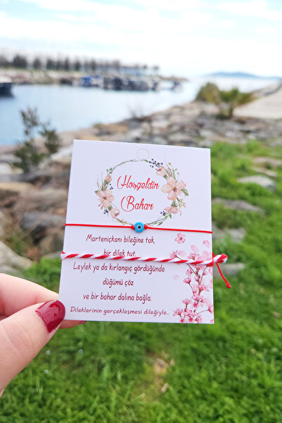 BearPear 2'li Marteniçka Bileklik Nazar Boncuğu Şans Bilekliği Seti