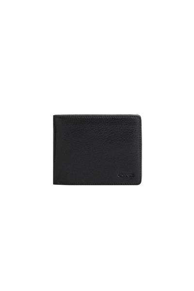 louisiana polo Grande Genuine Leather Men's Wallet Black 1506