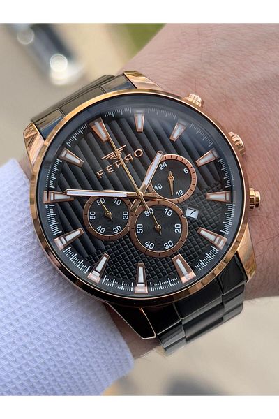 FERRO Inner Functions Active Chronograph 30 Mt Waterproof Men's Wrist Watch xf0012